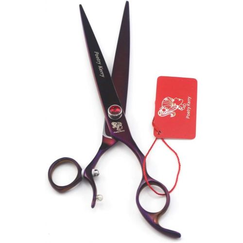  Xinjiahe Professional Hairdressing Scissors- Flying Shears,8-inch Delicate Pet Scissors,Can Be Rotated 360° Using Japanese 440c Material (Including Scissors Bag)