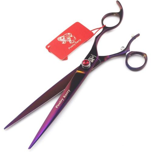  Xinjiahe Professional Hairdressing Scissors- Flying Shears,8-inch Delicate Pet Scissors,Can Be Rotated 360° Using Japanese 440c Material (Including Scissors Bag)