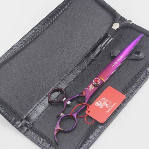  Xinjiahe Professional Hairdressing Scissors- Flying Shears,8-inch Delicate Pet Scissors,Can Be Rotated 360° Using Japanese 440c Material (Including Scissors Bag)