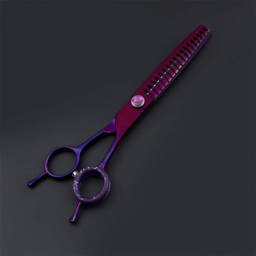  Xinjiahe 7.0Inch Pet Scissors, Curved Scissor, 440c Japanese Stainless Pet Grooming Shears for Pet Groomer or Family DIY