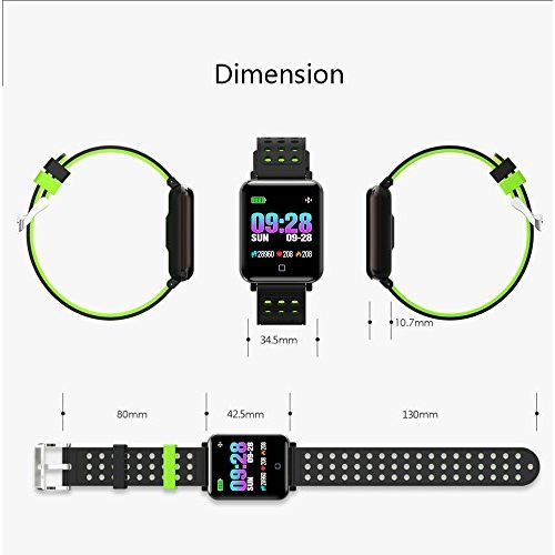  Xintaichang Fitness Tracker with Heart Rate Monitor, Slim Activity Tracker Watch, Pedometer Watch, Sleep Monitor, Step Counter, Calorie Counter, Waterproof Smart Band for Kids Women and Men