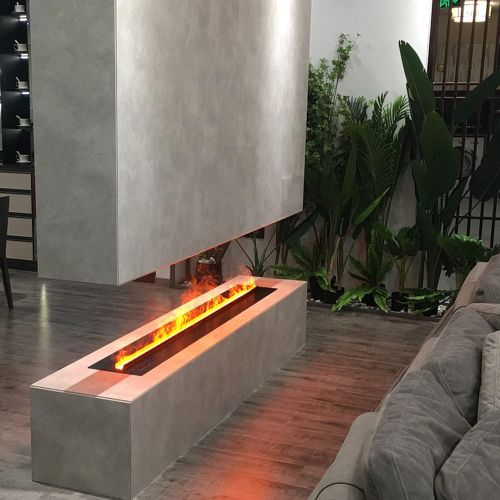  Xinxinchaoshi Electrical Fireplaces Realistic Flame Effects Recessed Electric Fireplace Home Decor Humidifier Steam Fireplace with Durable Constant Temperature LED and PCD Coated Panel, Remote C