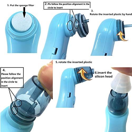  [아마존베스트]Xinzi USB Rechargable Electric Nasal Aspirator Silicon Tip, Nasal Aspirator for Baby, Electric Nasal Aspirator, Baby...