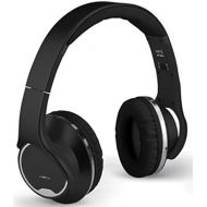 Xit XIT DJ Sound Twist-Out Speaker Bluetooth Headphone, Black