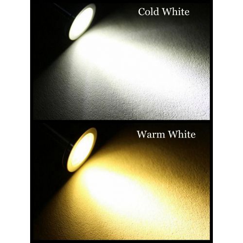  Xking Dimmable LED1.5W 12VDC Mini Spotlight Jewelry Showcase Display Lighting Fixture Black Shell Surface Mount with Online PWM Dimmer(Pack-4,Cold White 6000k)