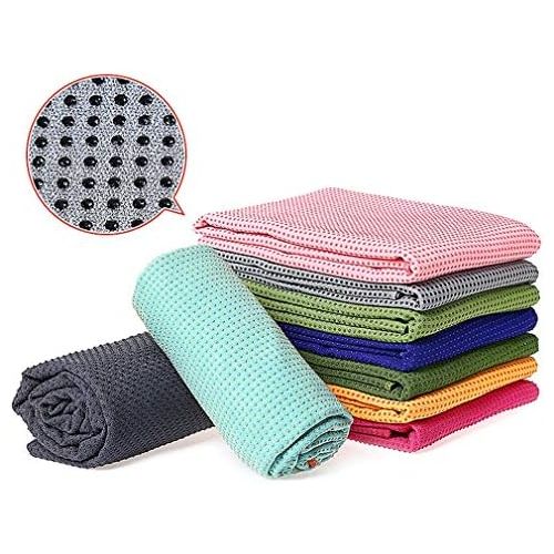  [아마존베스트]Xlabor Microfibre Yoga Towel with Non-Slip Nubs Yoga Mat Pad Mat Mat Towel Fitness Sports Towel for Yoga Mat