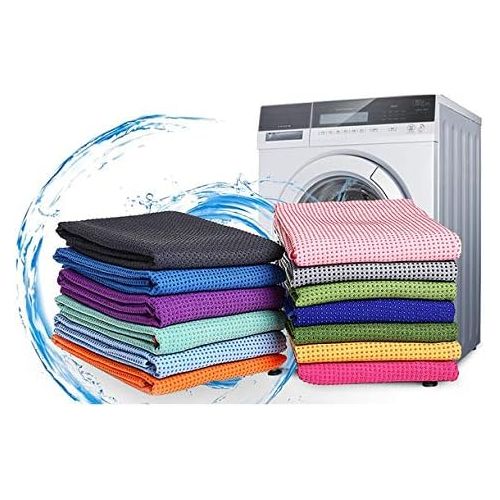  [아마존베스트]Xlabor Microfibre Yoga Towel with Non-Slip Nubs Yoga Mat Pad Mat Mat Towel Fitness Sports Towel for Yoga Mat