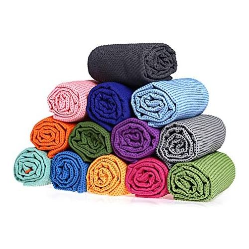  [아마존베스트]Xlabor Microfibre Yoga Towel with Non-Slip Nubs Yoga Mat Pad Mat Mat Towel Fitness Sports Towel for Yoga Mat