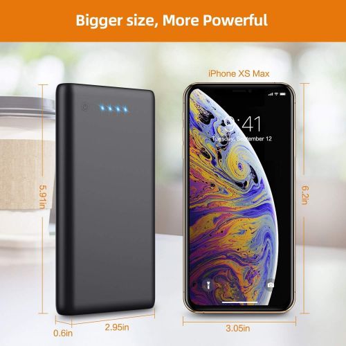  [아마존핫딜][아마존 핫딜] Xooparc Portable Charger Power Bank 25800mah Classic Portable Phone Charger High-Capacity Battery Pack Dual Output with 4 LED Indicators Charging External Battery Charger for Smartphone,An