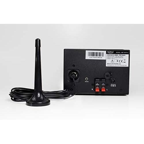  [아마존베스트]-Service-Informationen Xoro HMT 500 PRO Micro Stereo System (Internet/DAB+/FM Radio, CD Player, Bluetooth V4.0, Media Player, 2.4 Inch Colour Display, Remote Control, 2 x 10 W, EXT. Antenna Connection) B