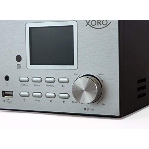  [아마존베스트]-Service-Informationen Xoro HMT 500 PRO Micro Stereo System (Internet/DAB+/FM Radio, CD Player, Bluetooth V4.0, Media Player, 2.4 Inch Colour Display, Remote Control, 2 x 10 W, EXT. Antenna Connection) B