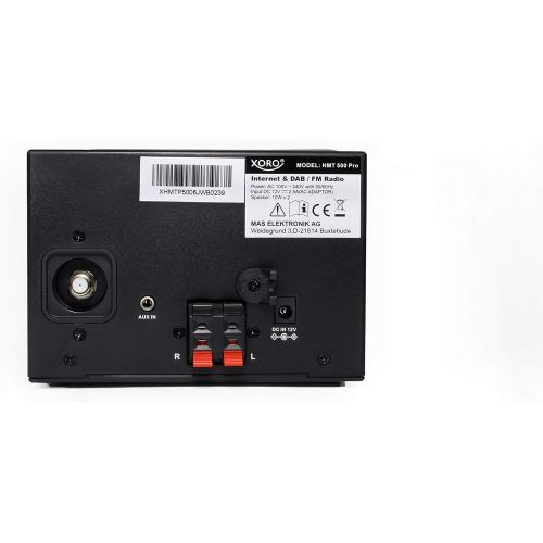  [아마존베스트]-Service-Informationen Xoro HMT 500 PRO Micro Stereo System (Internet/DAB+/FM Radio, CD Player, Bluetooth V4.0, Media Player, 2.4 Inch Colour Display, Remote Control, 2 x 10 W, EXT. Antenna Connection) B