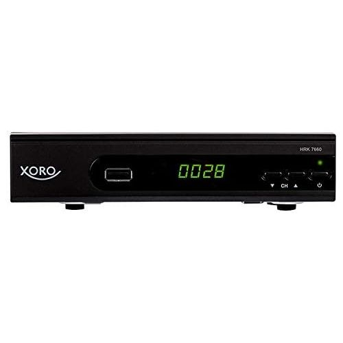  Xoro HRK HD Receiver for Digital Cable (HDMI SCART USB 2.0 LAN) Black Black