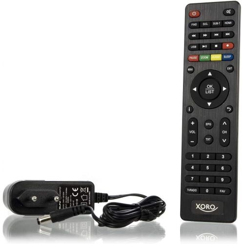  Xoro HRT 8720 KIT DVB T2 Receiver (HDTV, 6 Months Freenet TV, PVR, Active Indoor Antenna, 1.2 m HDMI Cable) Black