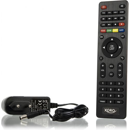  Xoro HRT 8719?H.265?HEVC DVB T/T2?Receiver (Full HD, HDTV, HDMI, Media Player, USB 2.0, 12?V, Irdeto Access???Black