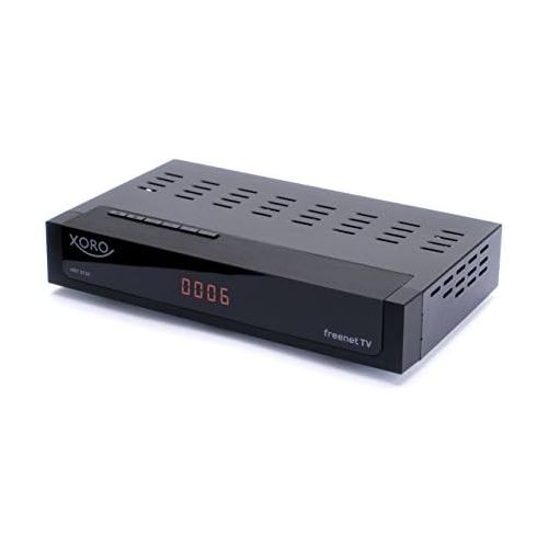  Xoro HRT 8730 HEVC DVB T/T2 Receiver (HDTV H.265, kartenloses Irdeto Zugangssystem fuer Freenet TV, Mediaplayer, PVR Ready, HDMI, USB 2.0, 12V) schwarz