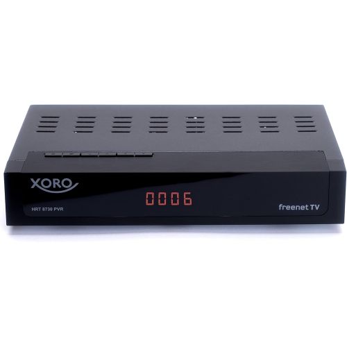  Xoro HRT 8730 HEVC DVB T/T2 Receiver (HDTV H.265, kartenloses Irdeto Zugangssystem fuer Freenet TV, Mediaplayer, PVR Ready, HDMI, USB 2.0, 12V) schwarz