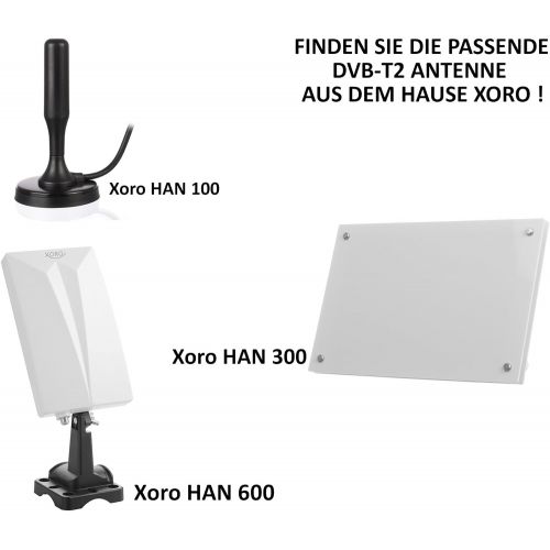  Xoro HRT 8730 HEVC DVB T/T2 Receiver (HDTV H.265, kartenloses Irdeto Zugangssystem fuer Freenet TV, Mediaplayer, PVR Ready, HDMI, USB 2.0, 12V) schwarz