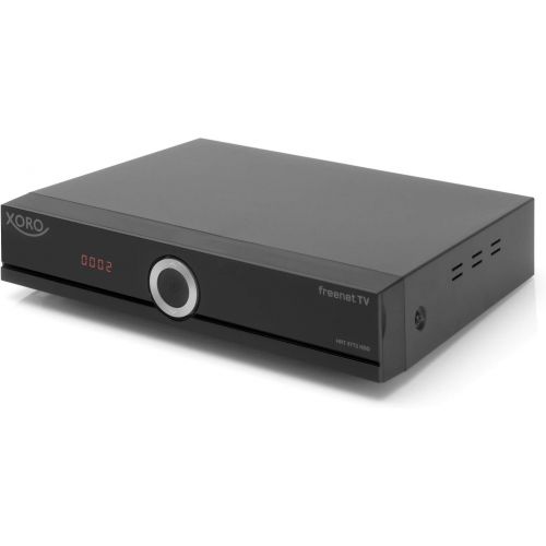  Xoro HRT 8772 HDD Full HD DVB C/T2 Receiver (HEVC H.265 Twin Tuner, Irdeto Cloaked CA for Freenet TV, without SATA Hard Drive in FP Slot, HDMI, USB PVR Ready, S/PDIF Opt, MiniSCART