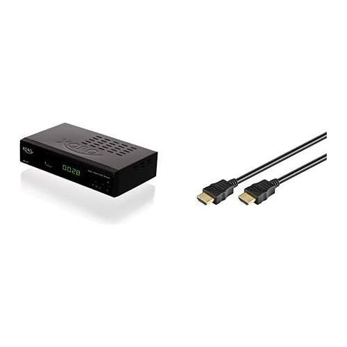  Xoro HRM Full HD HEVC DVB T/T2/C Combo Receiver HDTV, HDMI, SCART, Media Player, USB 2.0, LAN Black without PVR function