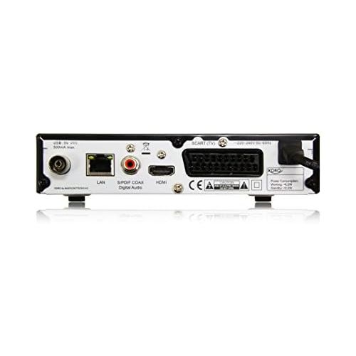  Xoro HRM Full HD HEVC DVB T/T2/C Combo Receiver HDTV, HDMI, SCART, Media Player, USB 2.0, LAN Black without PVR function