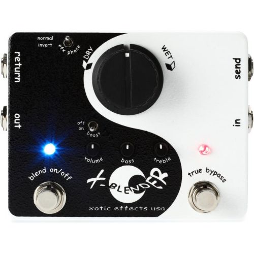  Xotic X-Blender Wet/Dry Signal Blender Pedal with Patch Cables