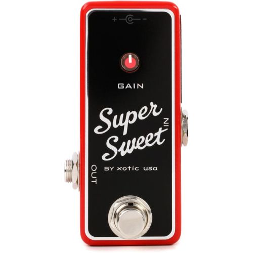  Xotic Super Sweet Booster Mini Boost Pedal with Patch Cables