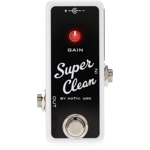  Xotic Super Clean Buffer Mini Buffer Pedal with Patch Cables