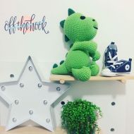 /XoxOffTheHookXox Darcy the Dinosaur - Handmade Crochet Soft toy - MADE TO ORDER