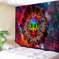 xqwzm Starry Night Galaxy Decor psychedelischen Wandbehang Wandbehang, indische Mandala-Wandteppiche, Hippie Chakra Boho Wand Cloth-230X150CM