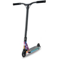 Xspec Pro Stunt Kick Scooter with Freestyle BMX Handlebars, Neo Chrome Rainbow Trick Scooter, with 110mm Wheels & ABEC-7 - (Anodized Neo Chrome Purple/Blue or Matte Black)