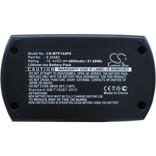  Xsplendor Replacement Battery for METABO BSZ 14.4, BSZ 14.4 Impuls, SBZ 14.4 Impuls ULA9.6-18 4000mAh Part NO 6.25482