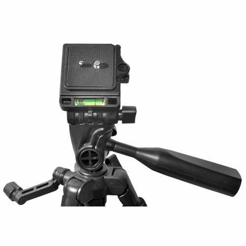 엑스테크 60 Pro Lightweight Photo Tripod & Carrying Case for Canon EOS M Compact Systems Camera, EOS Rebel T1i, T2i, T3, T3i, T4i, T5, T5i, T6, T6i & SL1 Digital SLR Cameras w HeroFiber Cl