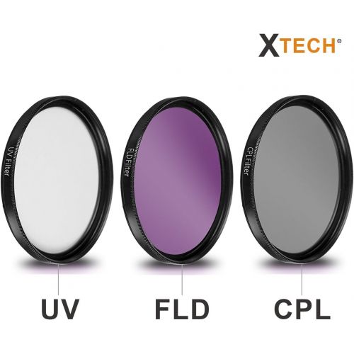 엑스테크 Xtech 3 Piece High Definition 52mm Filter Set with Protective Case for Nikon D5500, D5300, D5200, D5100, D750, D7200, D7100, D7000, D5100, D3400, D3300, D3200, D3100, D3000 DSLR Cameras