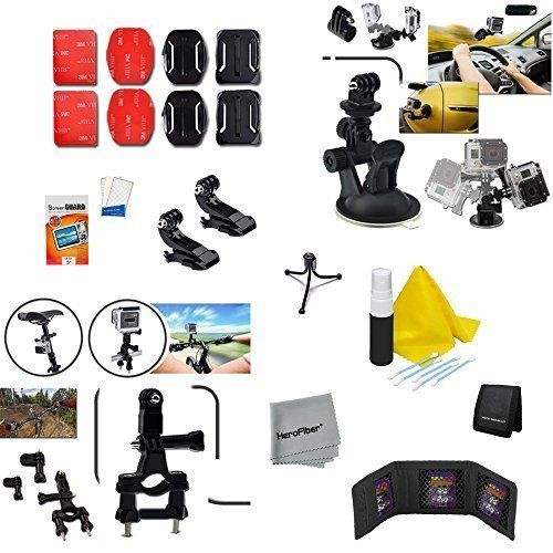 엑스테크 Xtech 23 Piece Accessory Kit for GoPro HERO4 Hero 4, GoPro Hero3+ Hero 3+, GoPro Hero3 Hero 3, GoPro Hero2 Hero 2, GoPro Surf Hero, GoPro Hero Naked, GoPro Hero 960 Digital Camera