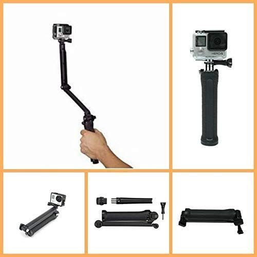 엑스테크 Xtech Premium 3 in 1 Handheld MONOPOD Pole for GoPro HERO Cameras, SMARTPHONES and Digital Cameras including Nikon Coolpix L840, L830, L820, L330, L320, L620, L610, P7800, P7700, P