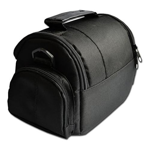 엑스테크 Xtech Well Padded Fitted Medium DSLR Camera Case Bag w/ Zippered Pockets and Accessory Compartments for Nikon D5500, D5300, D5200, D5100, D750, D7100, D7000, D810, D810A, D800, D610, D60