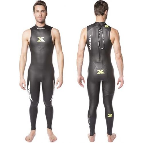 XTERRA Wetsuits - Men's Volt Triathlon Wetsuit - Sleeveless Neoprene Wet Suit (3mm Thickness) | Designed for Open Water Swimming - Ironman & USAT Approved