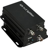 XtremPro Xtrempro SDI Splitter 1x2 Supports 3G-SDI, HD-SDI, SD-SDI Signals, up to 1080p & 394ft  120M, 1 input 2 outputs w AC adapter - Black (66004)