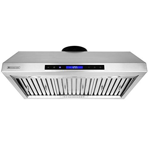  XtremeAIR XtremeAir PX12-U30, 30 width, LED Lights, Baffle Filter W Grease Drain Tunnel, 1.0mm Non-Magnetic Stainless Steel, Under Cabinet Mount Hood