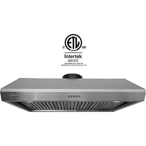  XtremeAIR XtremeAir Ultra Series UL13-U30, 30 width, Baffle filters, 3-Speed Mechanical Buttons, Full Seamless, 1.0 mm Non-magnetic S.S, Under cabinet hood