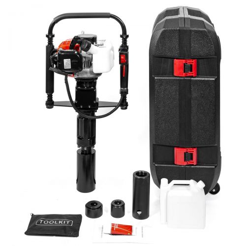  XtremepowerUS 32.7cc Gas Powered T Post Driver 1.2HP Gasoline Petrol Pile Driver Portable Lightweight w EPA Certificated