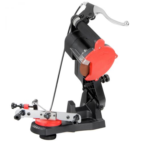  STKUSA 110V 85W Electric Sharpener Grinder Bench Mount Chainsaw with Brake & Wheel