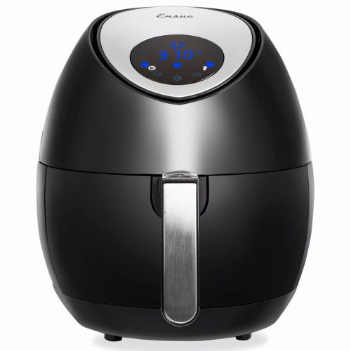  XtremepowerUS Ensue 3.7 Quart Touch Screen Digital Panel Air Fryer Cooker 7 Cooking Sets - Black