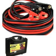 STKUSA 25FT 2 Gauge Power Jumper Cable Starter Booster Cable, with Case