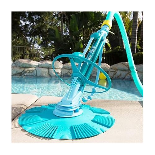  XtremepowerUS Premium Automatic Suction Vacuum-generic Climb Wall Pool Cleaner Sweeper In-Ground Suction Side + Hose Set