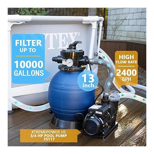  XtremepowerUS High-Flo Sand Filter Pump System 12