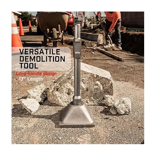  XtremepowerUS Tamper Shank and Plate for Jack Hammer Bit Electric Demolition Concrete Breaker (Tamper Shank and Plate)