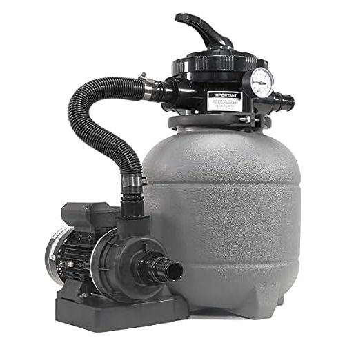  XtremepowerUS 12 Pool Sand Filter Above-Ground Pools Sand Filter Pump 2400GPH 6-Way Pool Pump 10,000GAL W/Filter Media Set