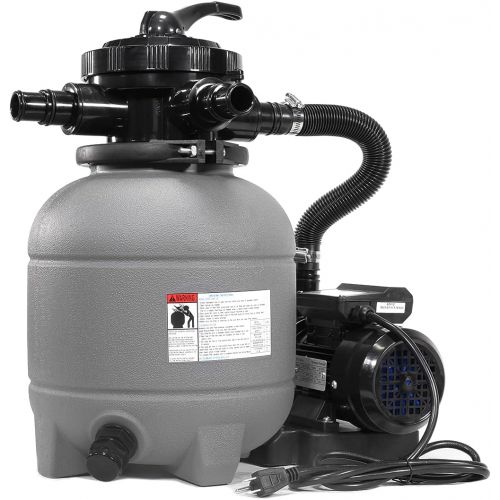  XtremepowerUS 12 Pool Sand Filter Above-Ground Pools Sand Filter Pump 2400GPH 6-Way Pool Pump 10,000GAL W/Filter Media Set